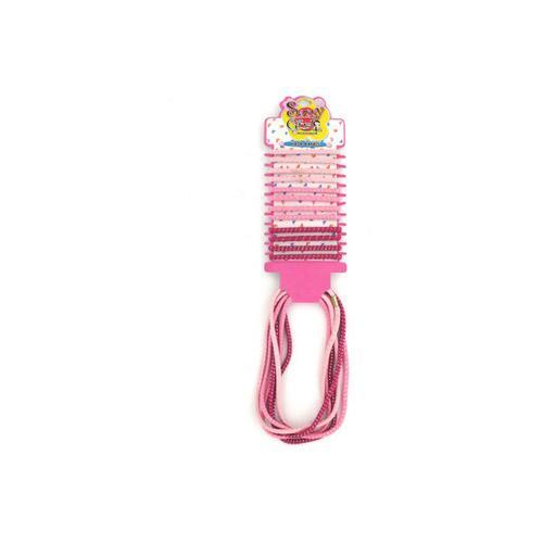 Pink elastic hair bands pack of 18 ( Case of 96 )