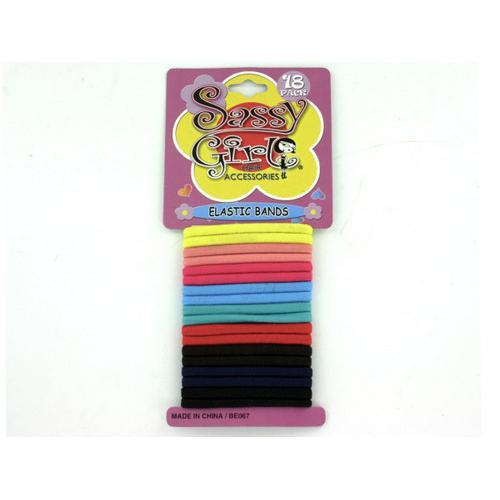 Colored Elastic Hair Bands ( Case of 48 )