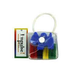 Hair accessory kit in plastic pouch ties and claw ( Case of 72 )