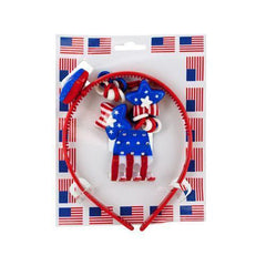 American Flag Hair Accessory Set ( Case of 48 )