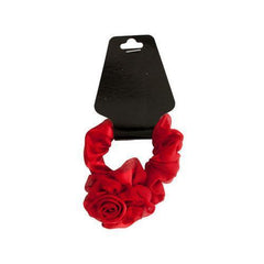 Chiffon Hair Twister with Ruffle Rose Accent ( Case of 24 )
