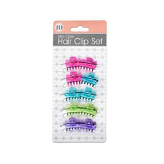 Colored Mini Claw Hair Clip Set ( Case of 72 )