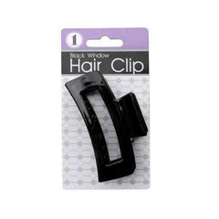 Black Window Claw Hair Clip ( Case of 48 )
