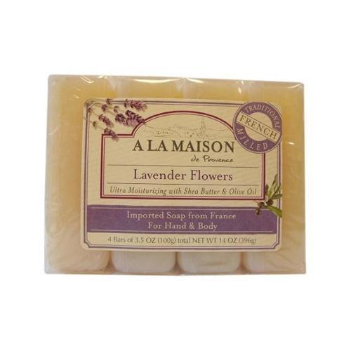 A La Maison Bar Soap Lavender Flower Value (4 Pack)
