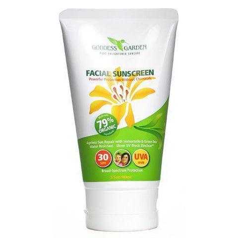 Goddess Garden Organic Sunscreen Facial SPF 30 Lotion (1x3.4 Oz)