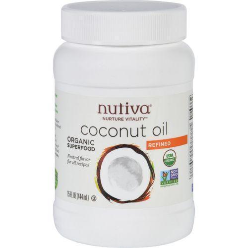 Nutiva Coconut Oil  Organic  Superfood  Refined  15 oz