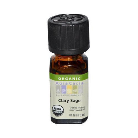 Aura Cacia Organic Essential Oil Clary Sage (1x0.25 Oz)
