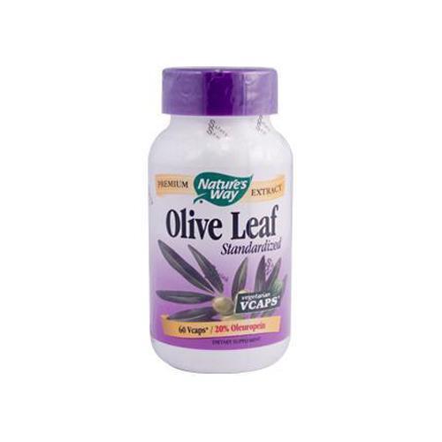 Nature's Way Olive Leaf Standardized 20% Oleuropein (60 Veg Capsules)