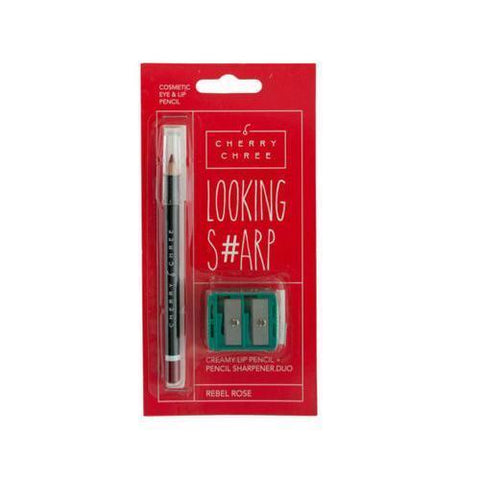 Looking Sharp Lip & Eye Pencil & Sharpener Duo ( Case of 72 )