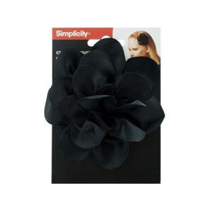simplicity black net fabric flower headband accent ( Case of 36 )