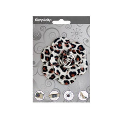 simplicty pleather leopard rose accent ( Case of 48 )