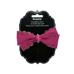 pink bow headband accent ( Case of 24 )
