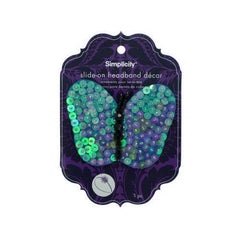 simplicity sequin butterfly slide on headband decor ( Case of 15 )